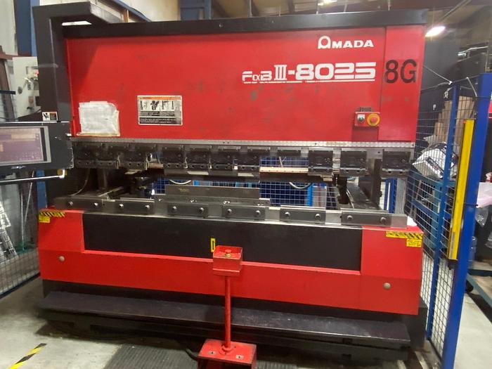 Used 1999 - 88 Ton Amada FBD-8025NT CNC Press Brake