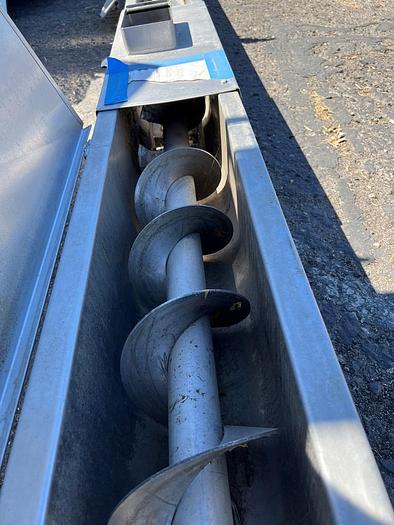 Used Conveyor, Screw, 8" x 30', Stainless Steel, 9" Deep Trough #S744710