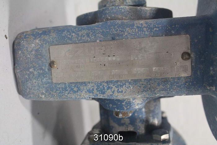 Used Dezurik 9219986 1.5" Control Plug Valve #31090