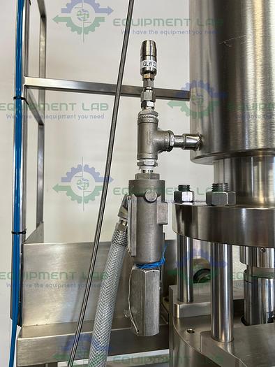 Used Varian  L & L4006MLWJ Load & Lock 6" Chromatography Column On Skid w/ Feed Pump