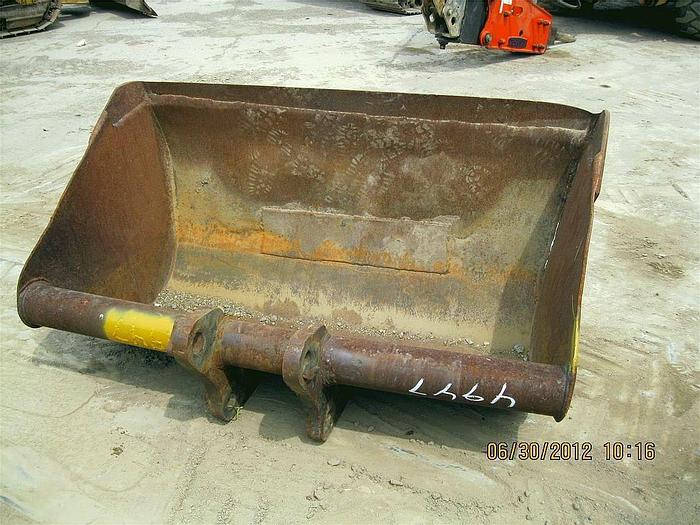 Used 60" DITCHING BUCKET, 50mm PIN SIZE, 9" FACE SPREAD, 12" CENTER PIN SPREAD,.