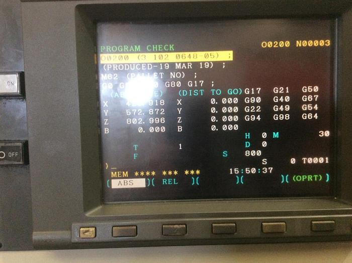 Used 2003 Victor H500 Horizontal Machining Center