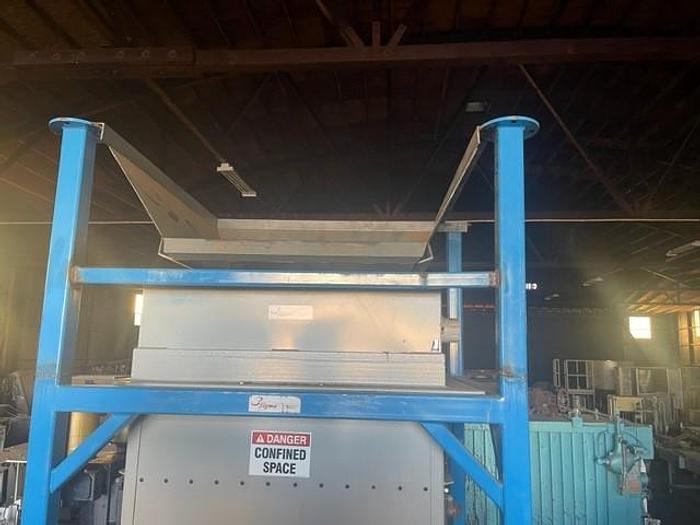 Used Sigma Hemp Hopper with Bottom Mounted Monster Industrial Hemp Grinder