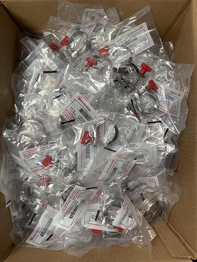 Lot of 2- Edwards C10514401 NW25 Stainless Steel Clamping Ring