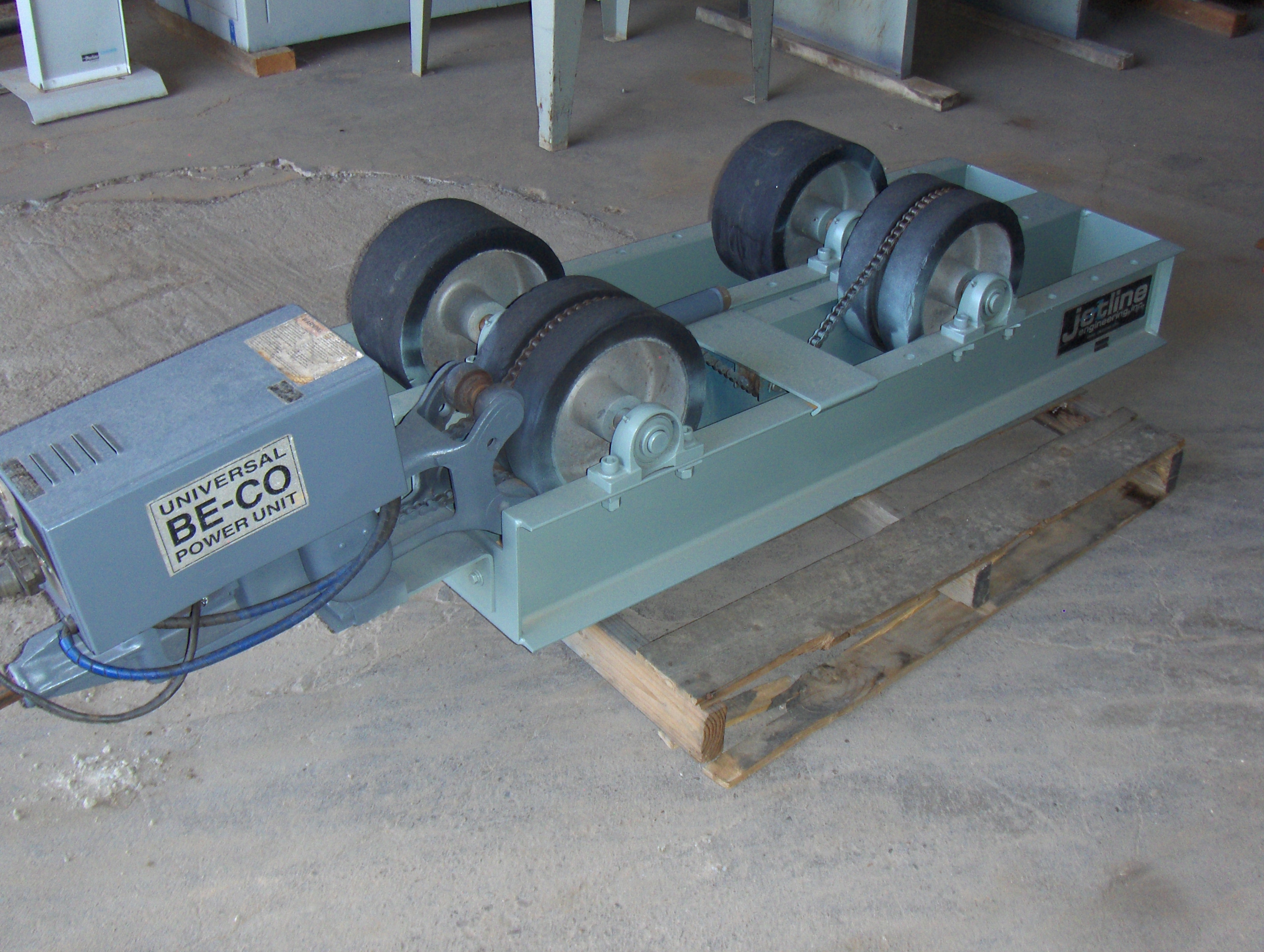 Used 10 Ton Jetline Mdl. E 400 Tank Turning Rolls; with pwr. unit