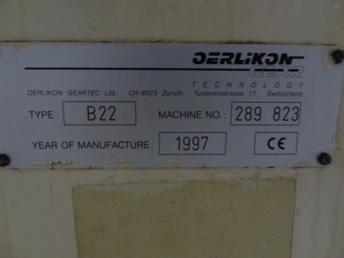 Used OERLIKON B22 CNC BLADE GRINDER