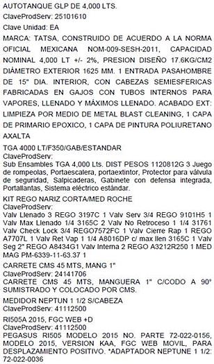 Usado Camionetas Ford F350 año 2019 con tanque Tatsa de 4,000 lts para traslado de Gas LP