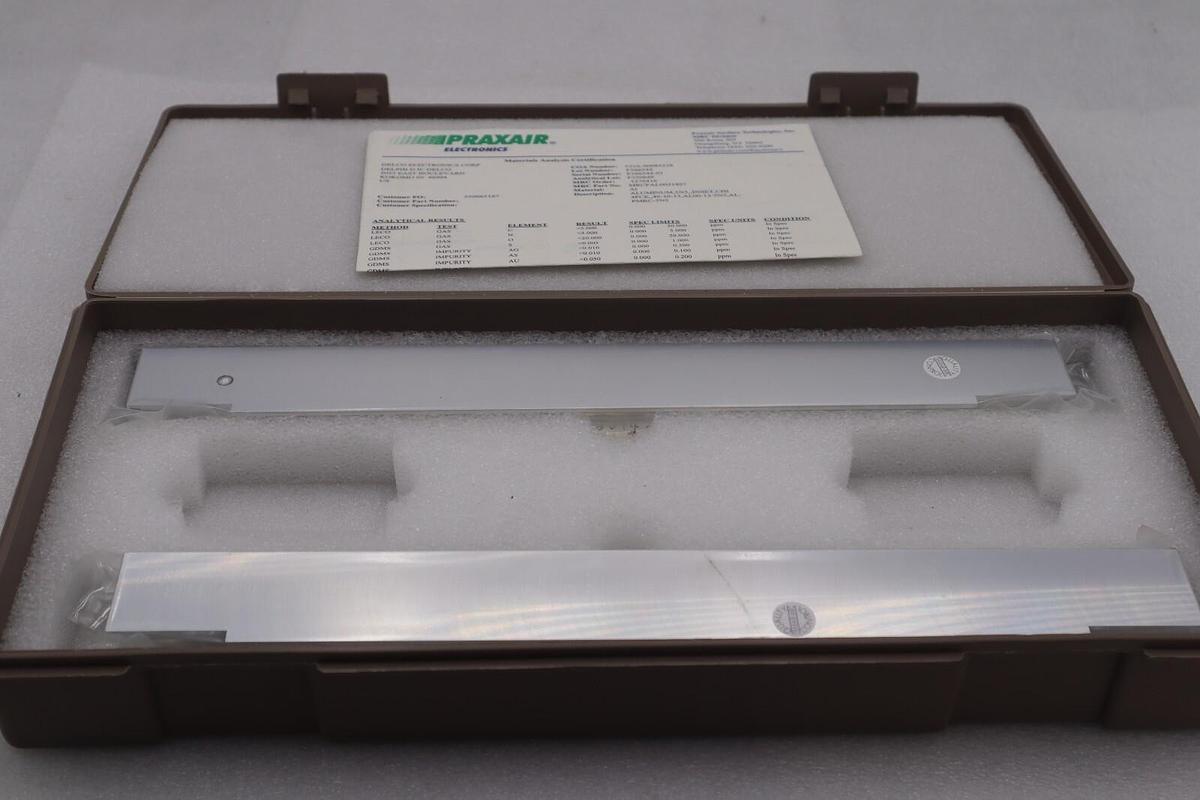 Praxair Electronics MRCFAL0021407 Aluminum, 5n5, Inset, CHI 4PCE New #2673