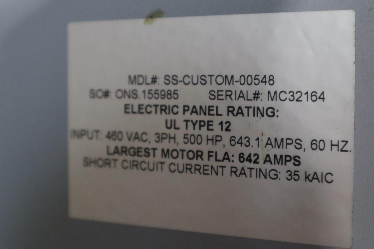 Used WEG SSW06 SOFT STARTER, 220-575v; 670a; 3Phase; P/N: SSW060670T2257ESZ