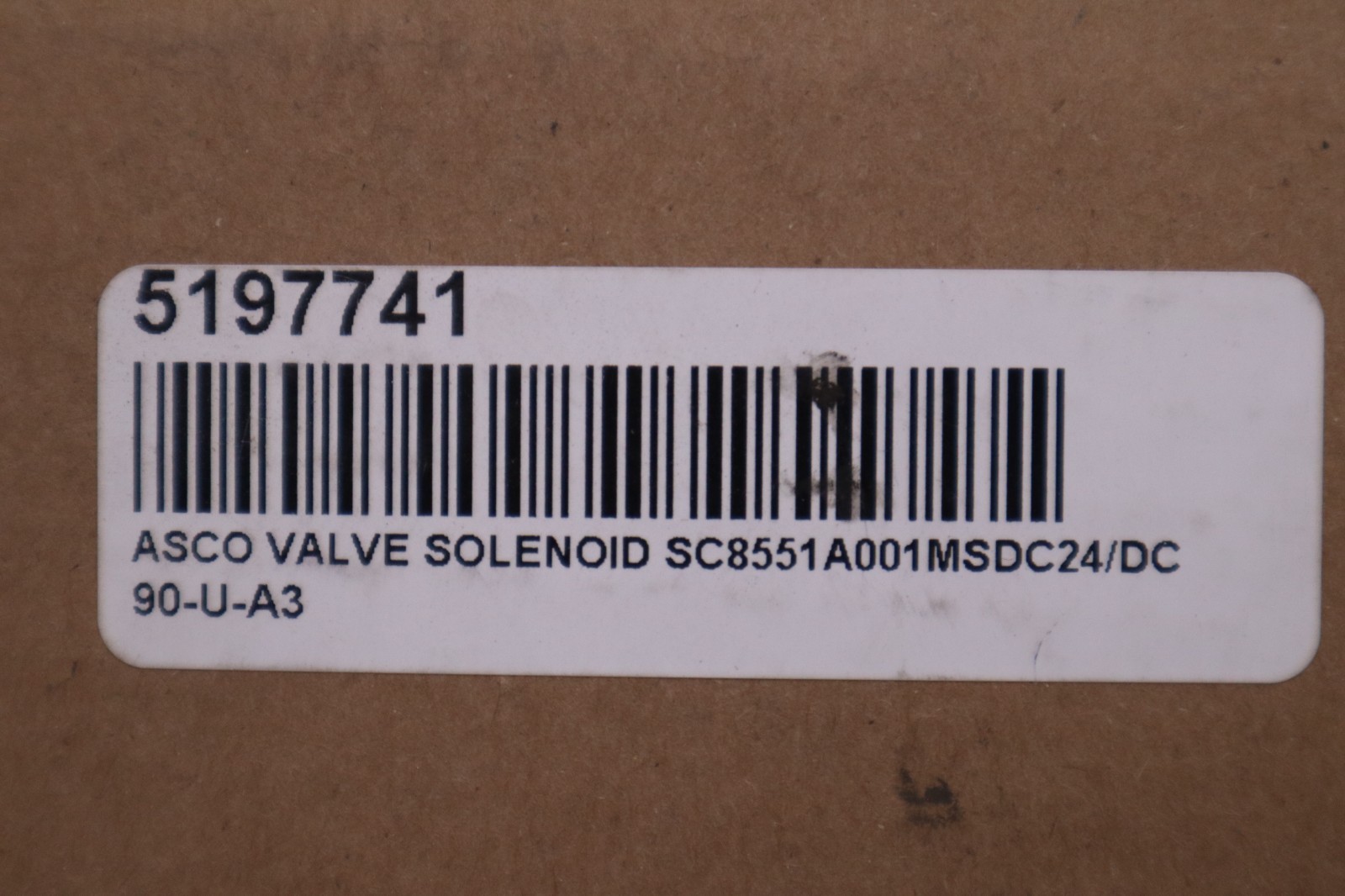 ASCO SC8551A001MS Solenoid Valve 24VDC NEW IN BOX STOCK 1396D