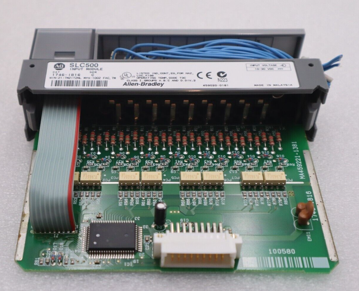 Used Allen Bradley SLC500 Digital Input Module 1746-IB16 Series C 16 Point #K-1710