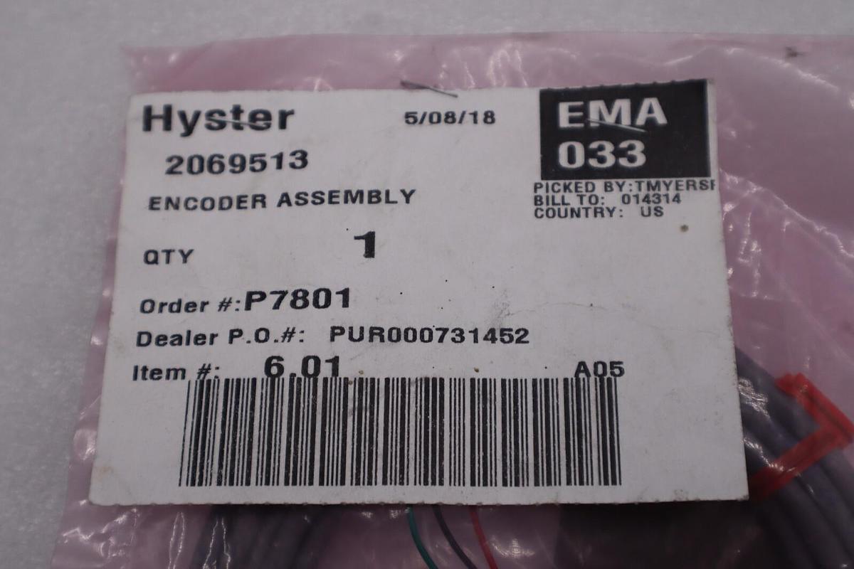Used HYSTER 2069513 ENCODER NEW UNIT STOCK G974A