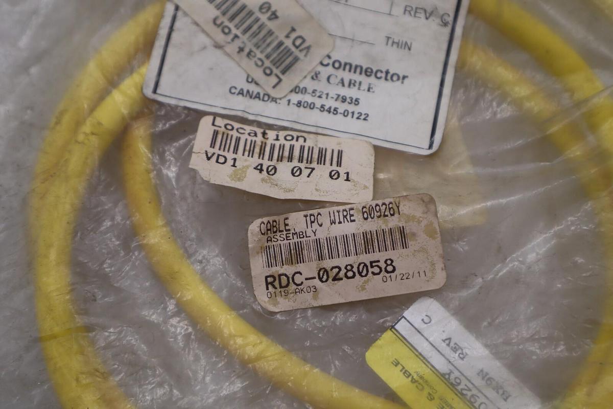New Trex-Onics Device-Net Cable Assembly Part-60926Y STOCK K-1791