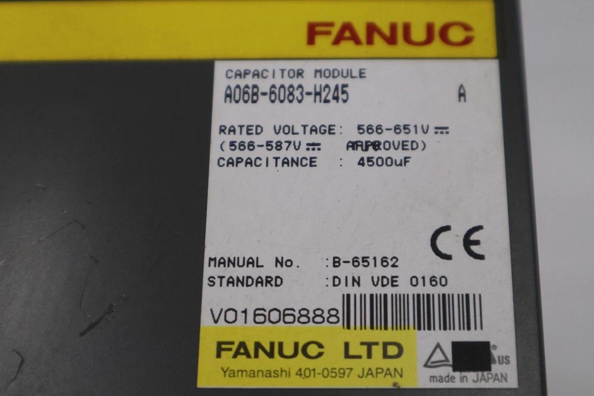 Used Fanuc A06B-6083-H245 Capacitor Module Drive Series A STOCK 104B