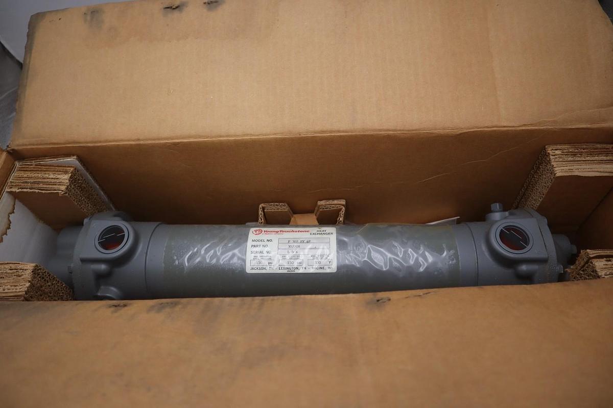 Used YOUNG TOUCHSTONE F 302 EY 4P HEAT EXCHANGER F-302-EY-4P NEW STOCK GF-1357