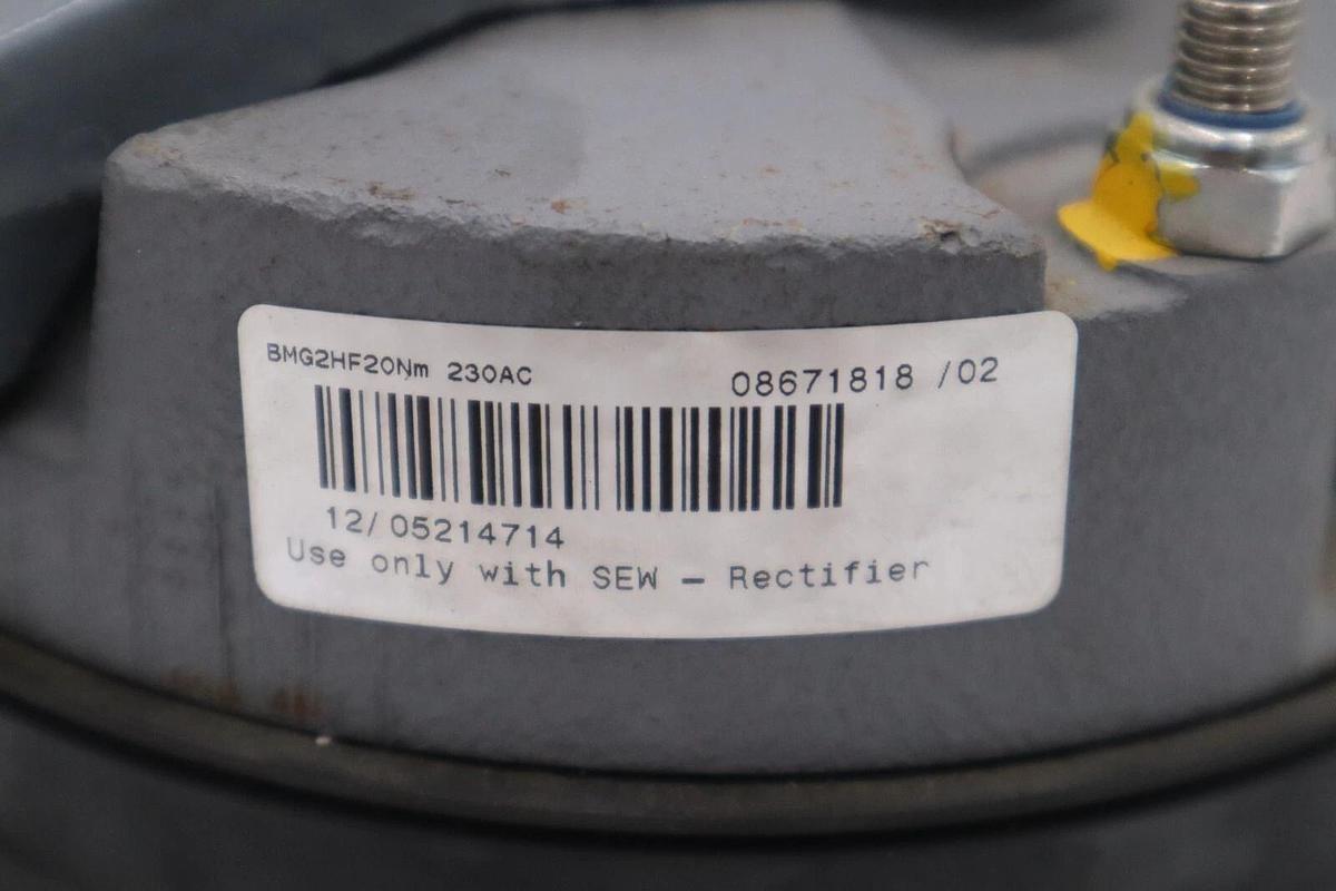 SEW BMG2HF20NM/ BMG2 HF 20NM WB 230 08671818 Break - NEVER USED SURPLUS H916
