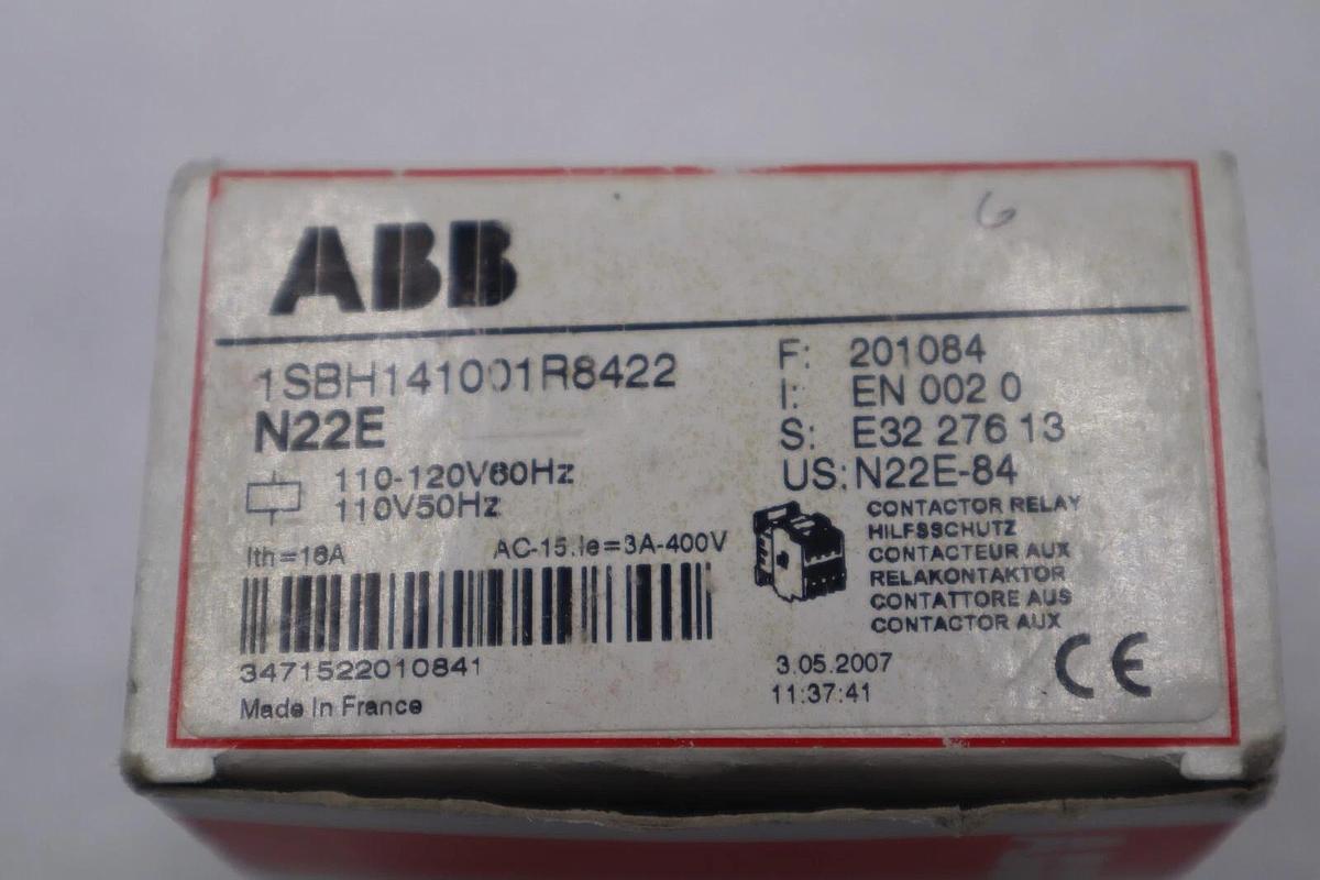 ABB 1SBH141001R8422 Relay Contactor  STOCK L-489-C