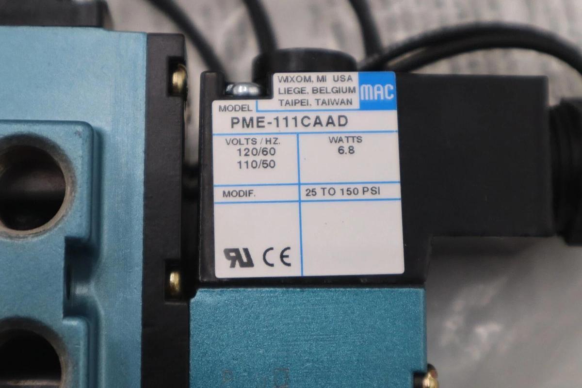 Used MAC 912B-PM-111CAAD / 912BPM111CAAD SOLENOID VALVE NEW WITH BOX STOCK G757A