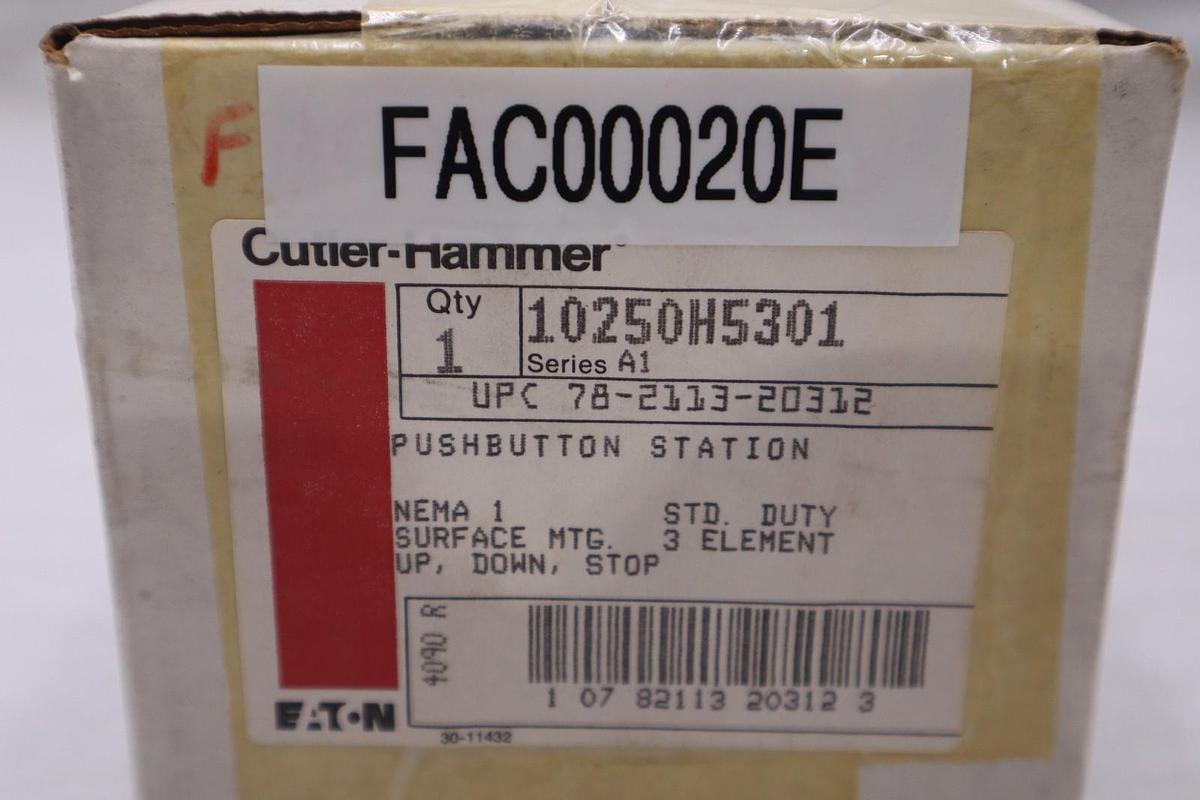 EATON CUTLER HAMMER 10250H5301 PUSH BUTTON CONTROLLER (NEW IN BOX) STOCK 6049