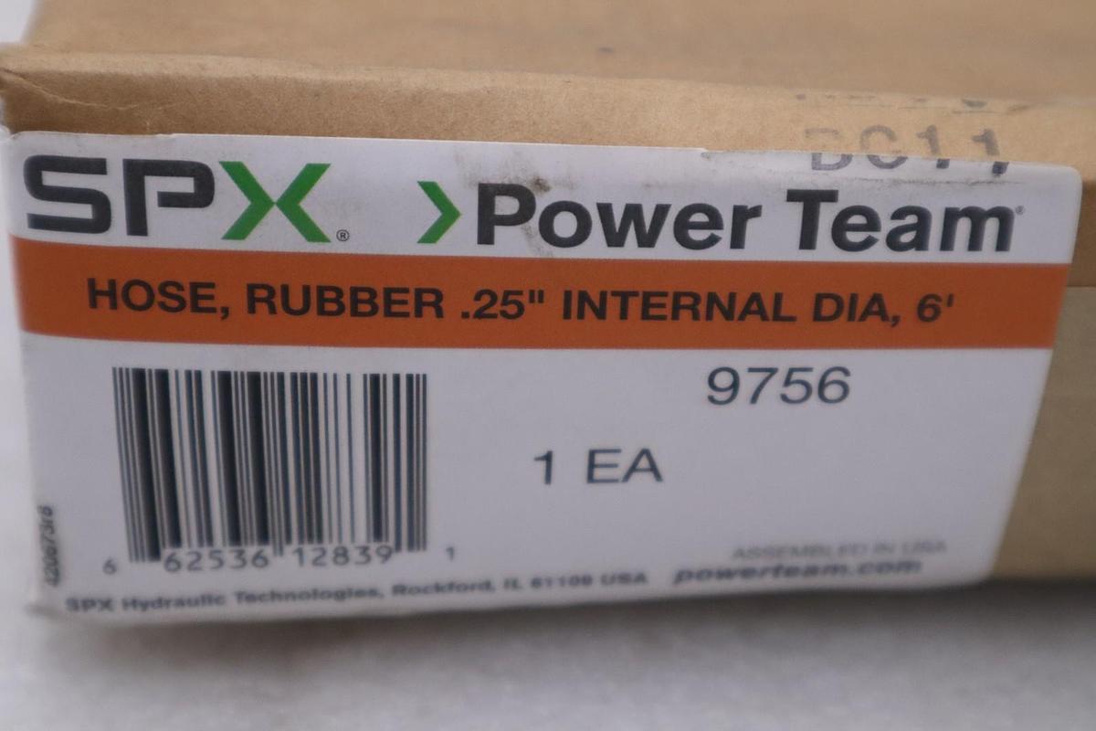 1/4" X 6' SPX POWER TEAM 9754 HYDRAULIC HOSE NEW IN BOX STOCK GF-213A