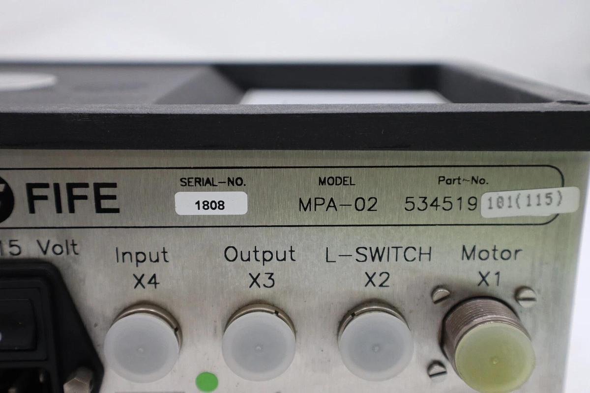 Used FIFE CORP MPA-02 / MPA02 ACTUTATOR AMPLIFIER STOCK 1467A