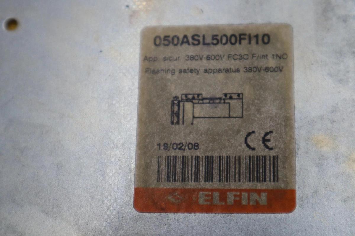 Used ELFIN 050ASL500FI10 Three-Phase Flashing Safety Device 220-690V STOCK 2076-A