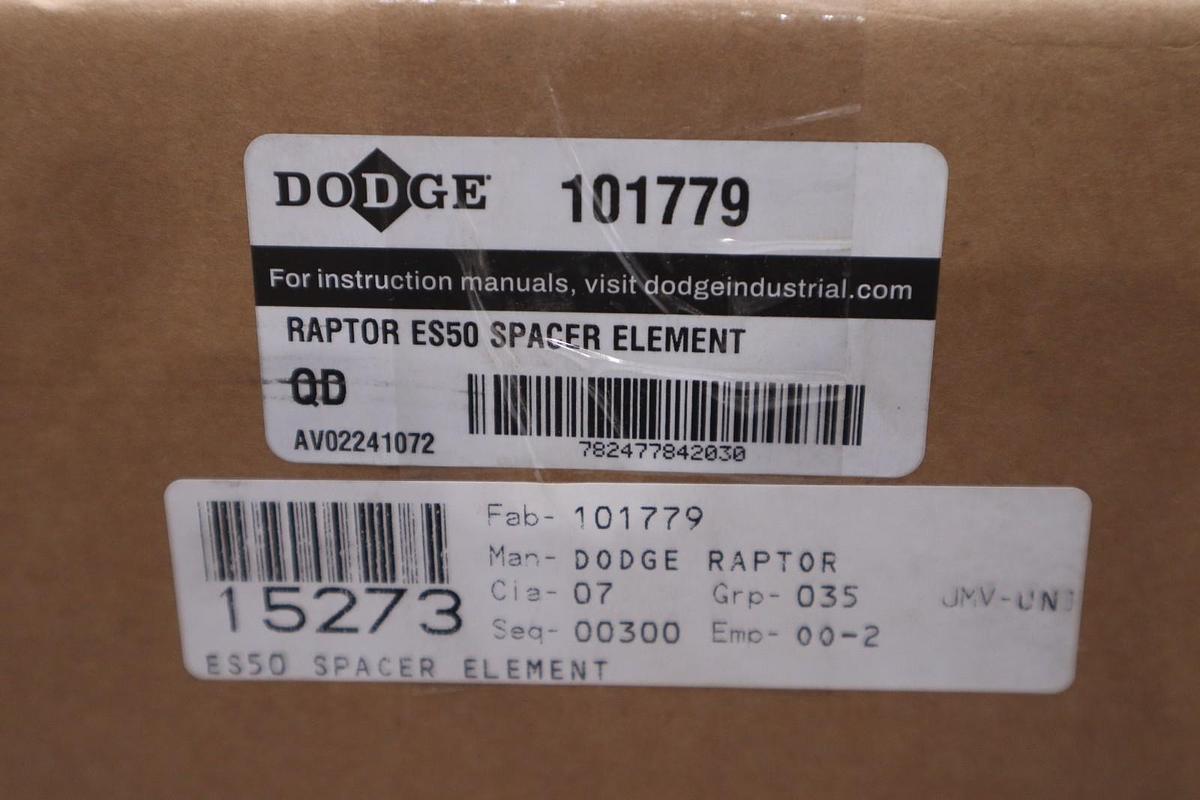 DODGE 101779 RAPTOR ES50 SPACER ELEMENT - NEW IN BOX - STOCK SGF107