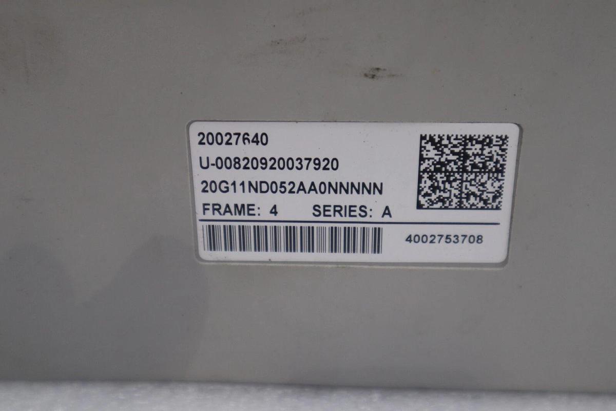 Used Allen Bradley 20G11ND052AA0NNNNN /A PowerFlex 755 480V AC 40HP STOCK 2271C 884951037922