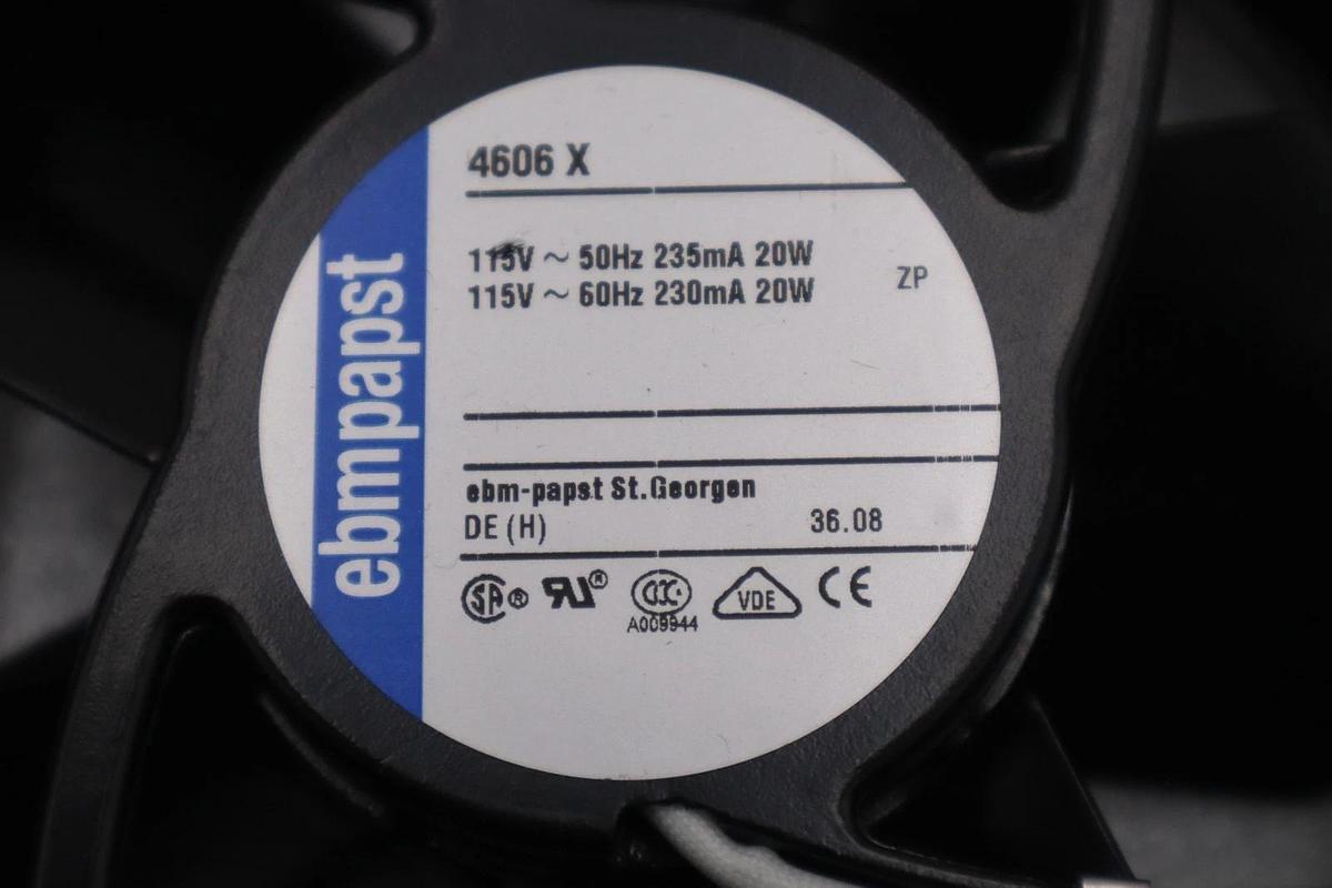 Used LOT OF 3 - Ebmpapst 4606 X Heavy Duty Fan 20W 115V - NEW - STOCK GF236A