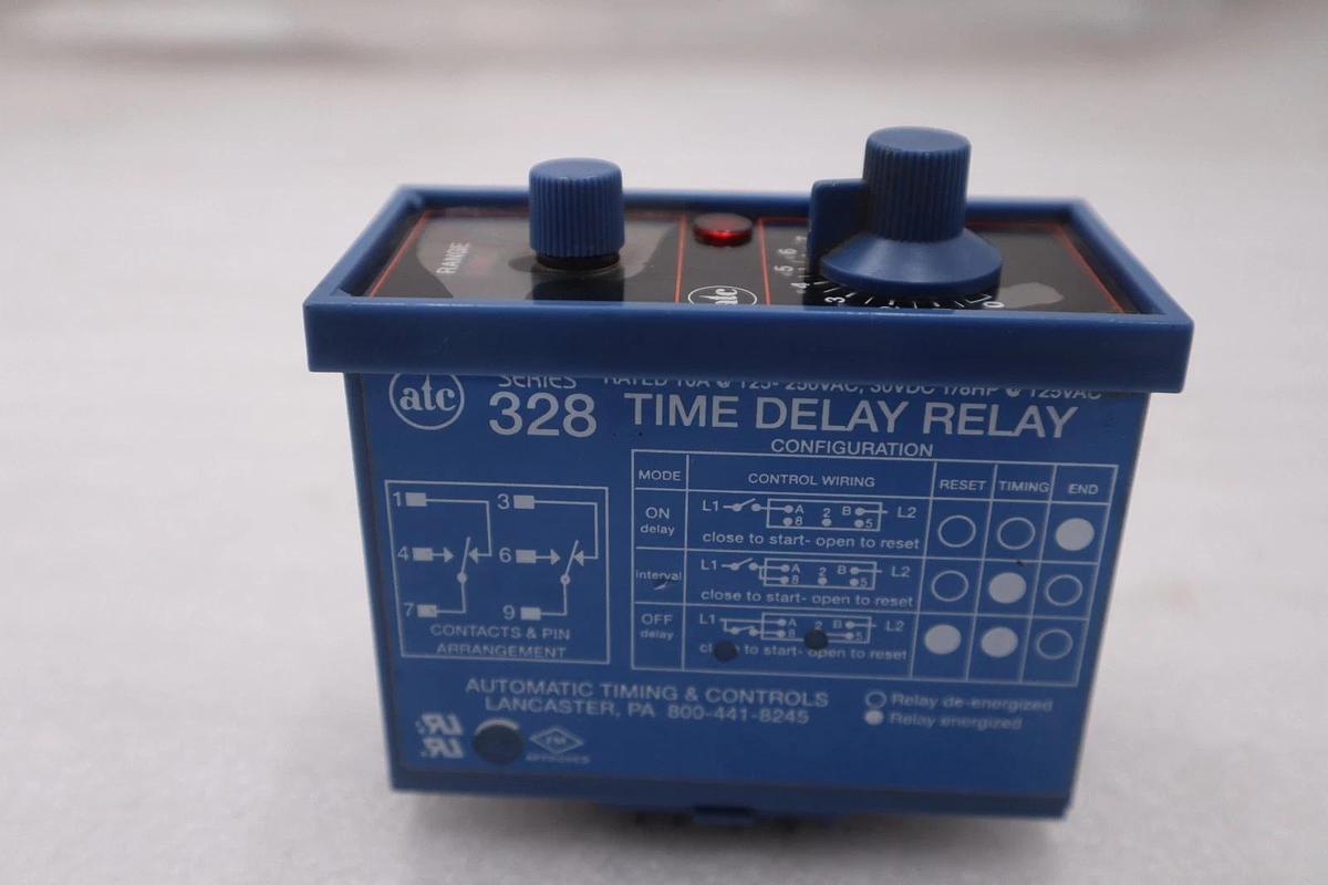 ATC 328 TIME DELAY RELAY 328D200F10XX STOCK #GF-716A