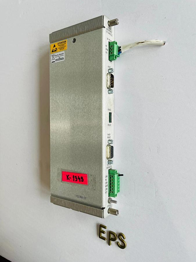Used BENTLY NEVADA 125768-01 RIM I/O Module with RS232/RS422 Interface #K-1345
