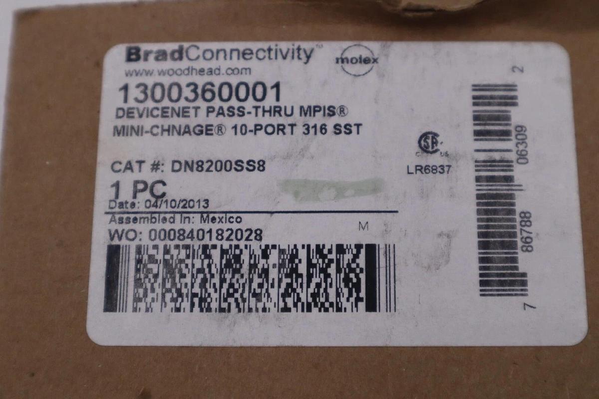 BRAD CONNECTIVITY MOLEX DN8200SS8 / DN8200SS8 (BRAND NEW) STOCK G230