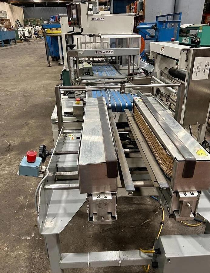 Used TEXWRAP 1809SS SERVO SIDE SEAL SHRINK WRAP SYSTEM W/ TEXWRAP 24"L ADJUSTABLE WID