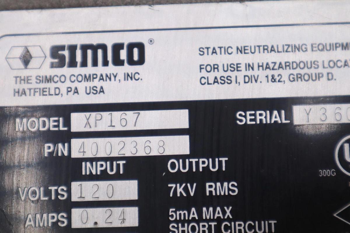 Simco XP167 4002368 120V .24A Explosion proof Shutdown Circuit STOCK 4574