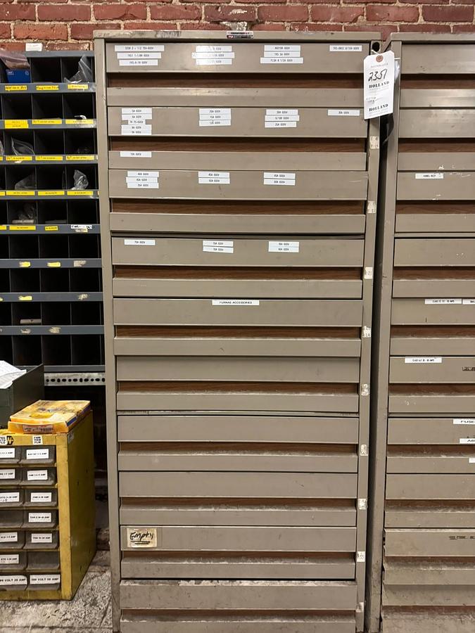Used VIDMAR STYLE MICROFORM FILE CABINET 10 DRAWER (NO CONTENTS)