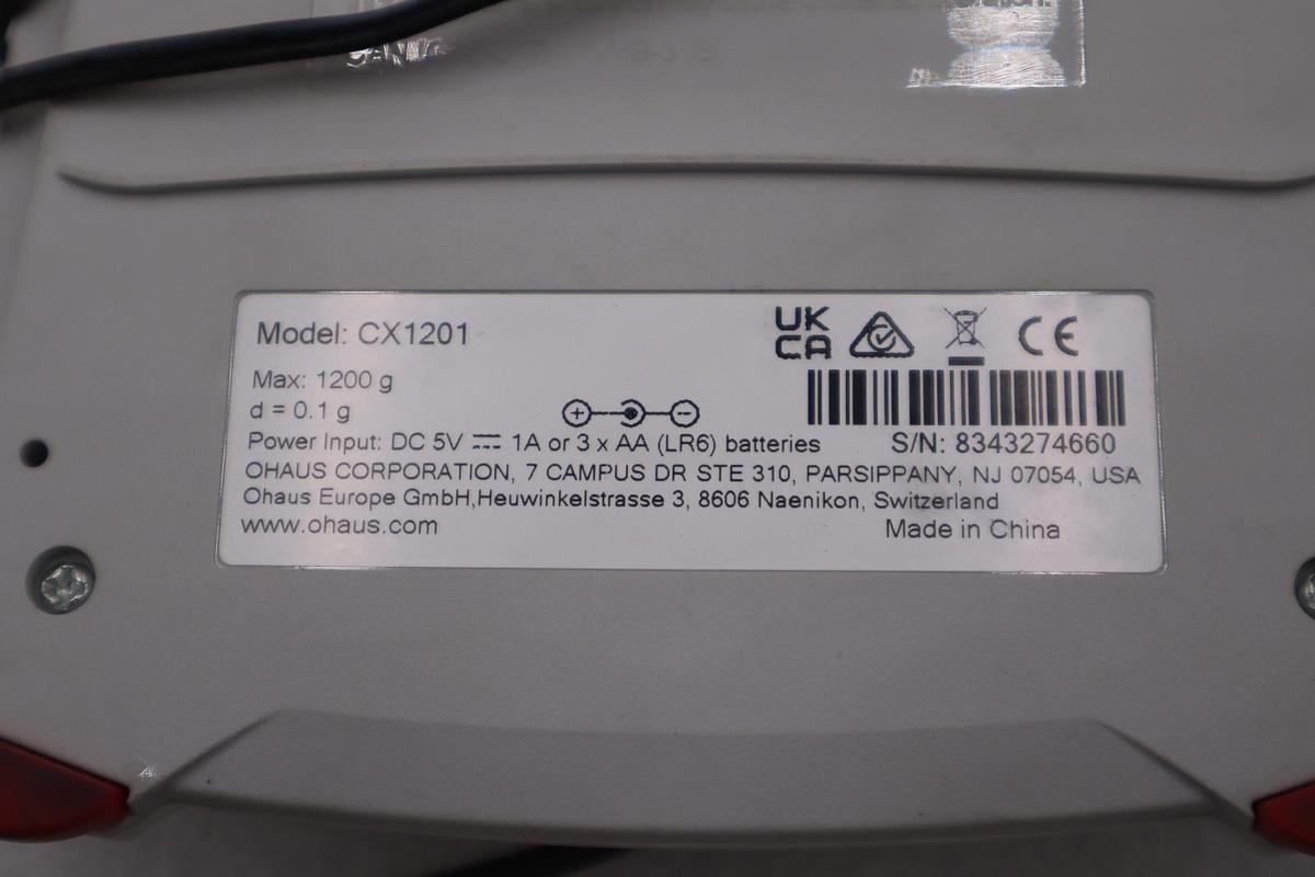 Used Ohaus Compass CX1201 - Digital Bench Scale - 1200g cap - STOCK CC71