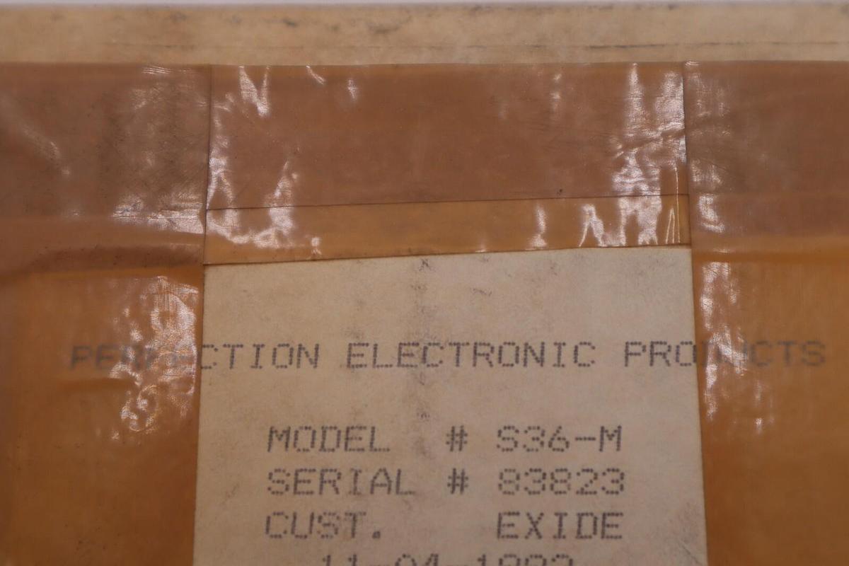 Used PERFECTION ELECTRONIC POWER SENTRY S36-M BATTERY DISCHARGE INDICATOR STK 4550