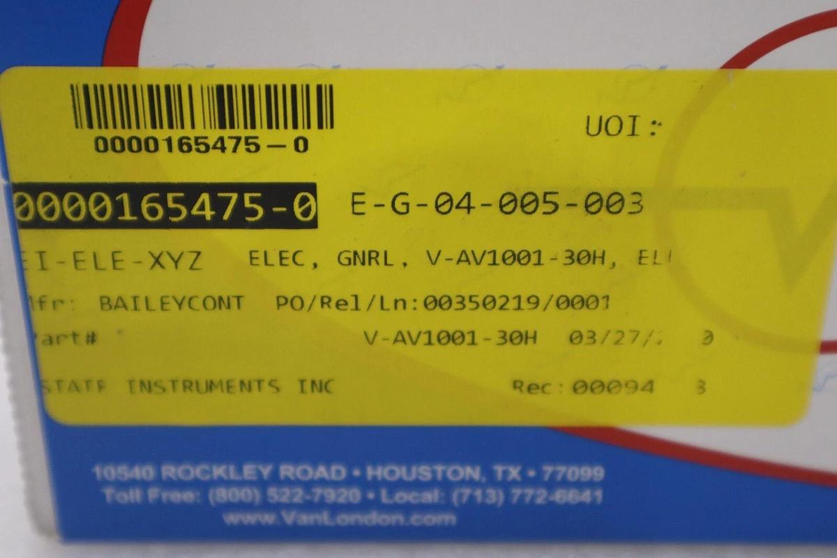 Used NEW VAN LONDON V-AV1001-30H NSMP STOCK G364A