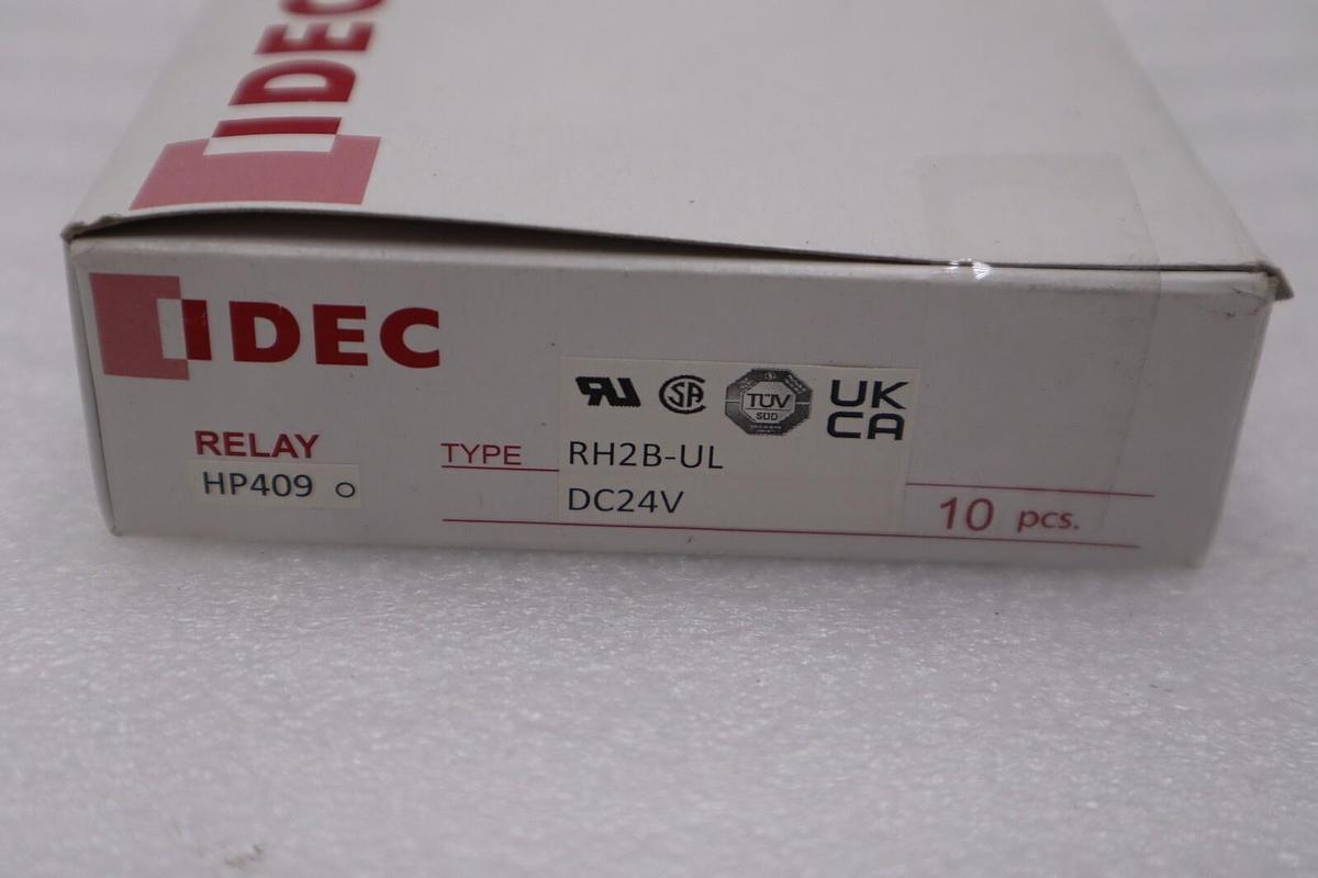 BOX OF 10 - IDEC RH2B-UL DC24V 24VDC Power Relay 8Pins STOCK H409A
