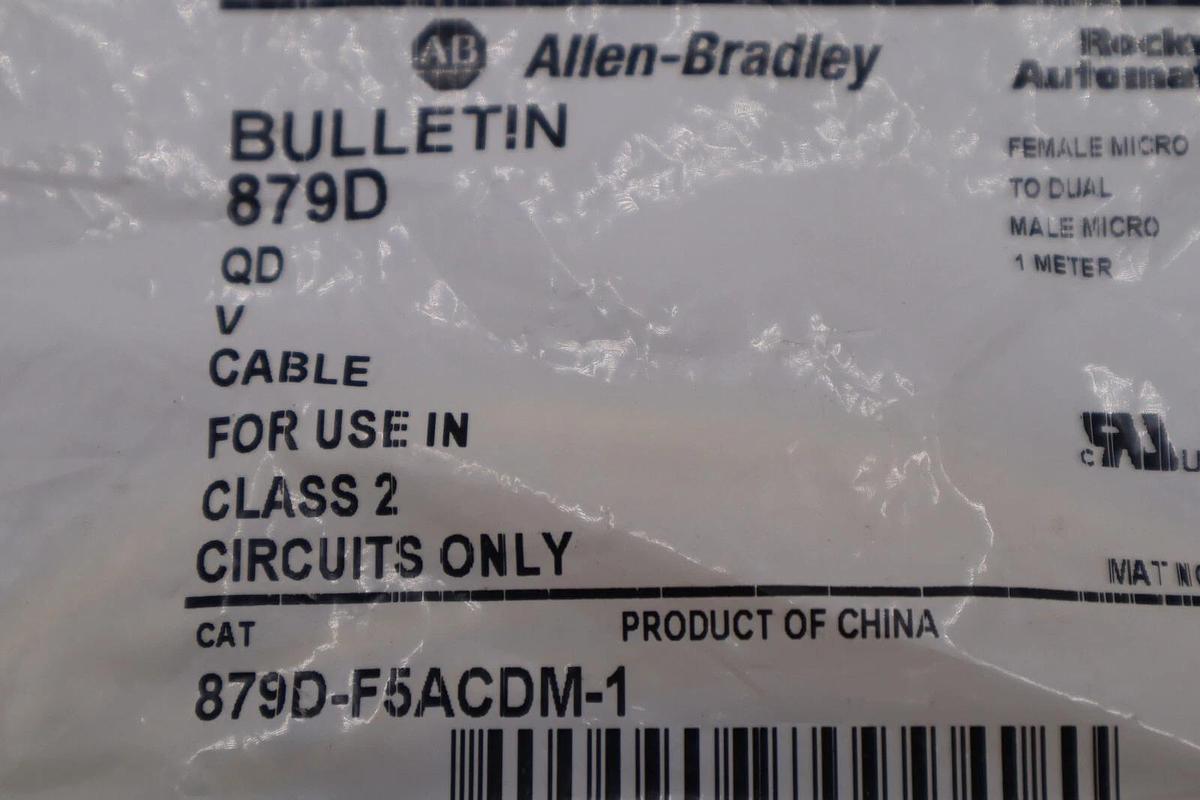 NEW AB Allen-Bradley 879D-F5ACDM-1 Micro Cable STOCK L-147-A