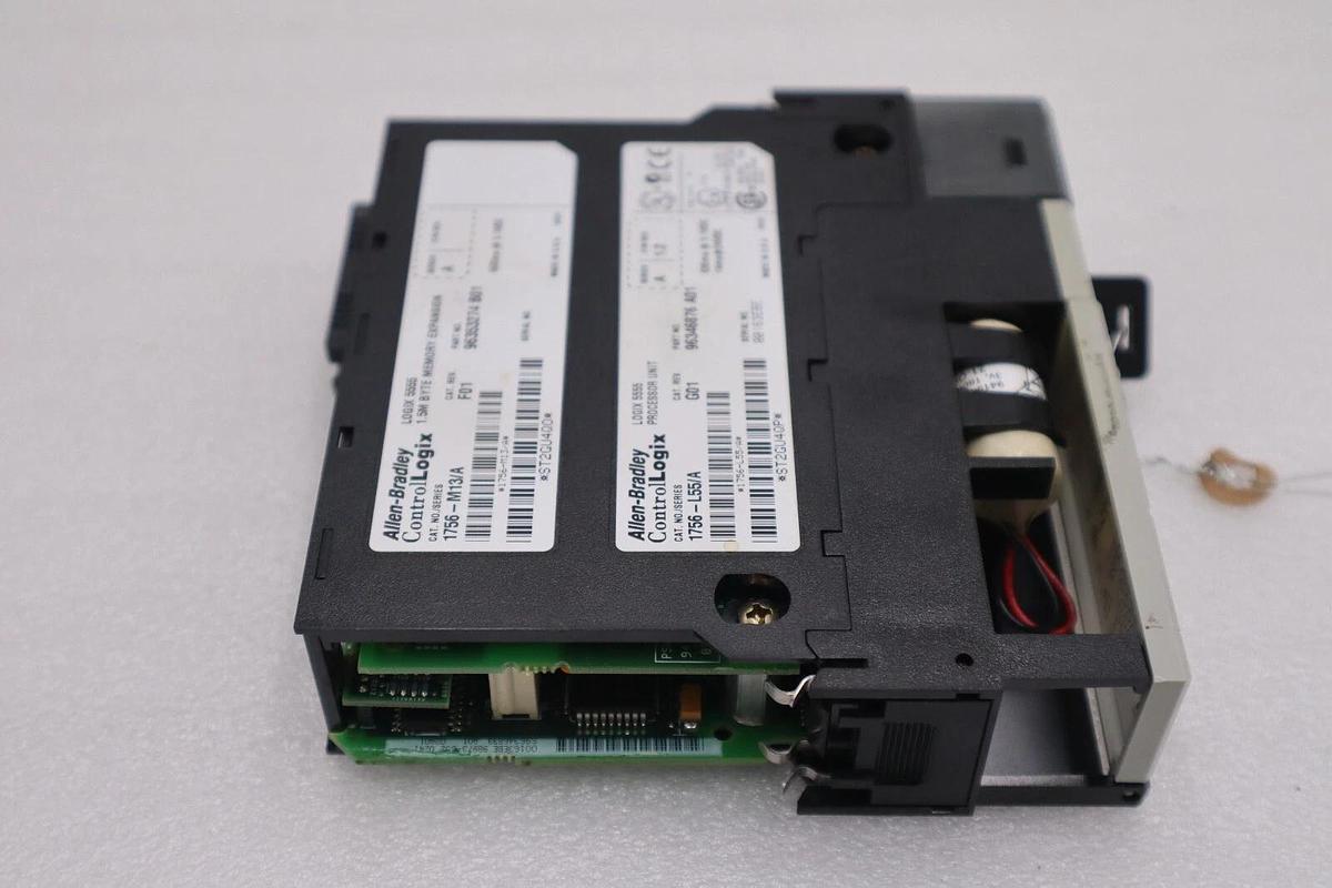 Used Allen Bradley 1756-L55 /A W 1756-M13 ControlLogix Processor STOCK 850C