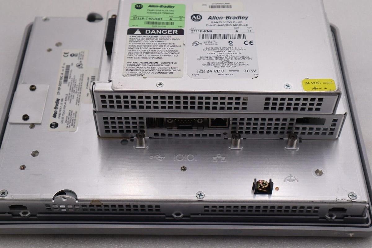 Used ALLEN BRADLEY 2711P-T10C6B1 SER A PANELVIEW PLUS 1000 COLOR DISPLAY STOCK 1893