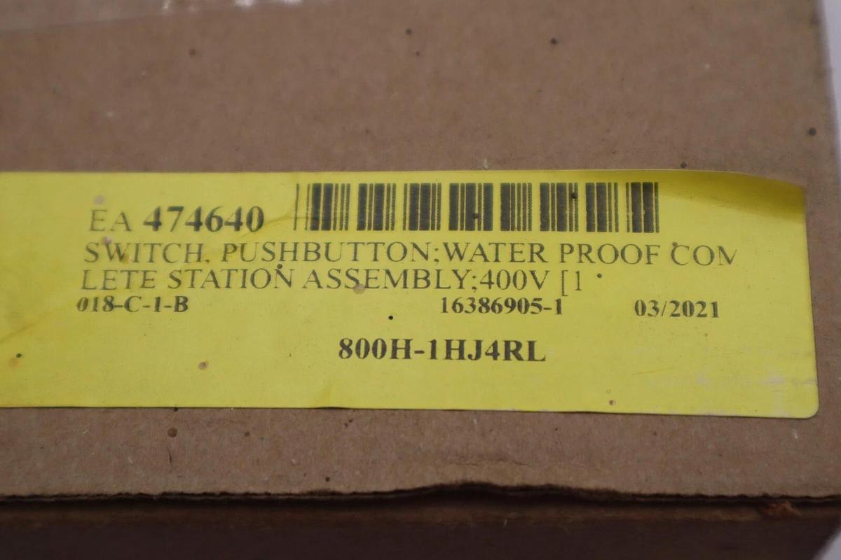 ALLEN-BRADLEY 800H-1HJ4RL HEAVY DUTY SWITCH PUSH BUTTON SER A STOCK #054-A