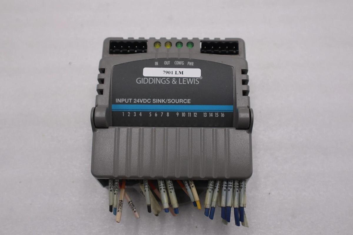 Used GIDDINGS & LEWIS M.1300.7372 R1 Input Module 24VDC SINK/SOURCE STOCK 629-D