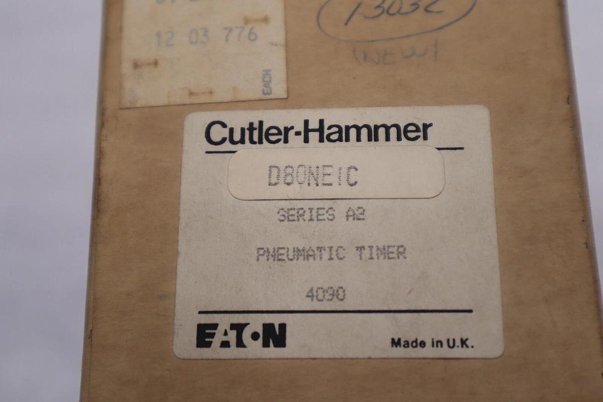 Used NEW IN BOX CUTLER HAMMER 480VAC COIL PNEUMATIC TIMER D80NE1C STOCK 4548
