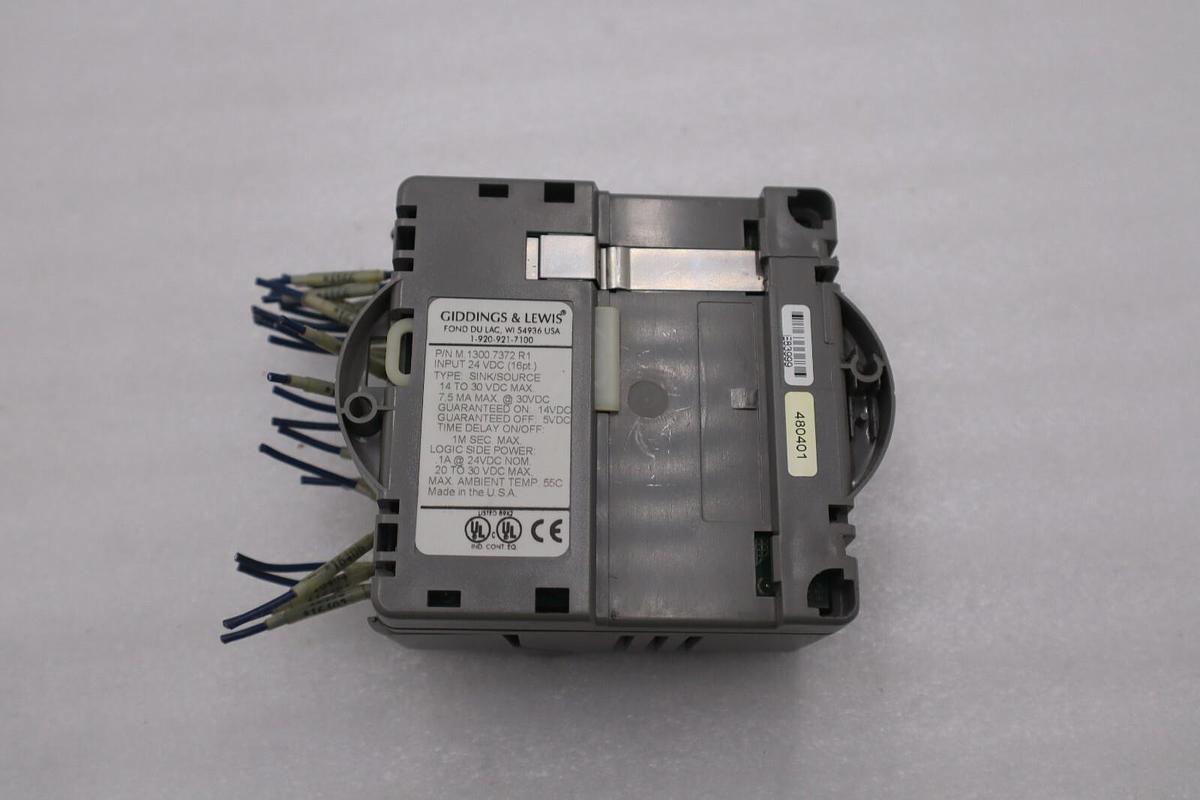 Used GIDDINGS & LEWIS M.1300.7372 R1 Input Module 24VDC SINK/SOURCE STOCK 621-D