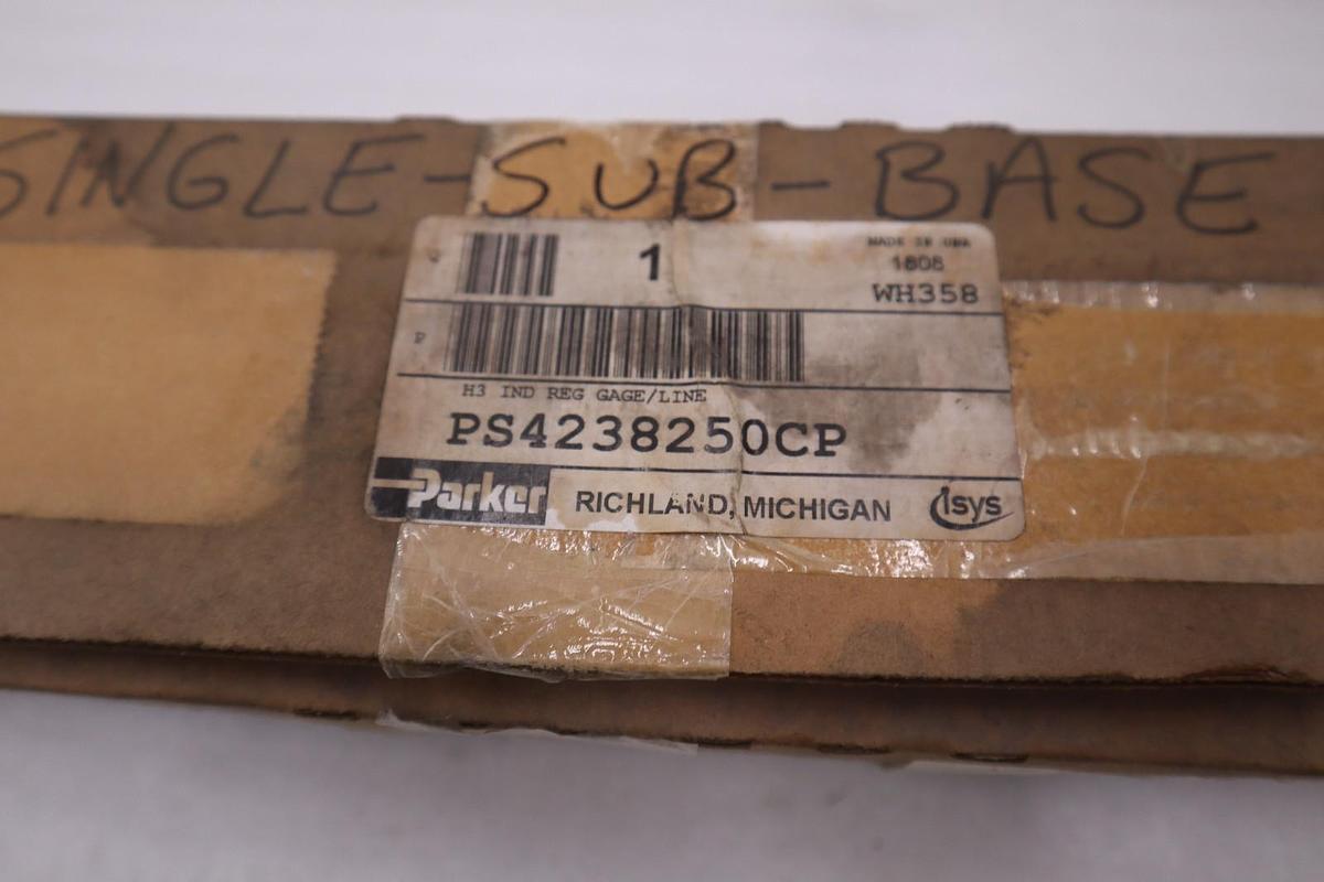 Used PARKERPS 4238250CP H3 IND REGULATOR GAGE/LINE NEW STOCK GF-718A