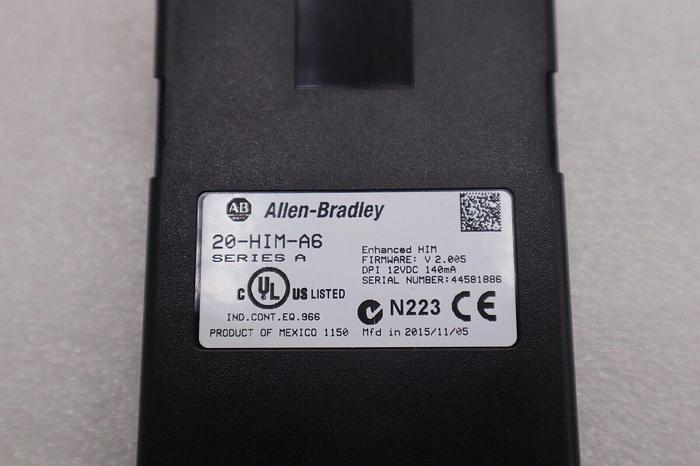 Used Allen Bradley PowerFlex Programmer  20-HIM-A6 MANUFACTURED 2015 STOCK L-516