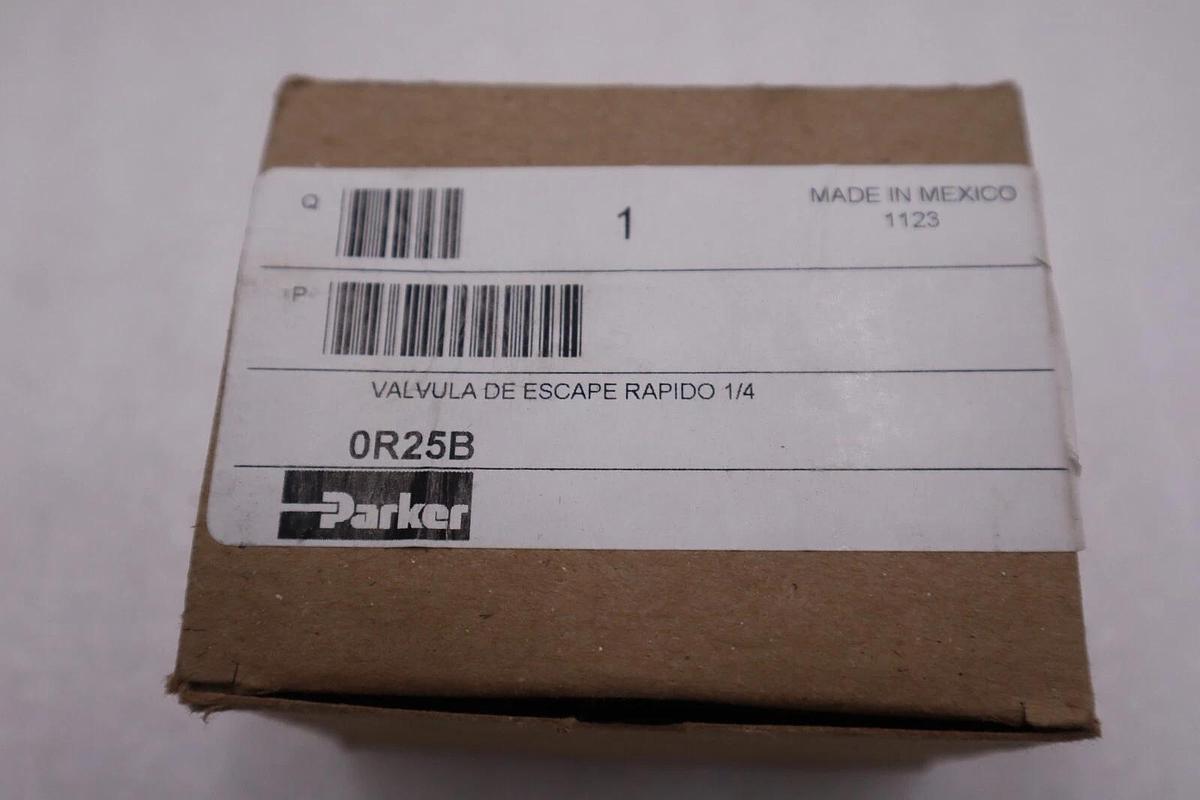 Used NEW PARKER 0R25B 1/4" QUICK EXHAUST VALVE STOCK H286A