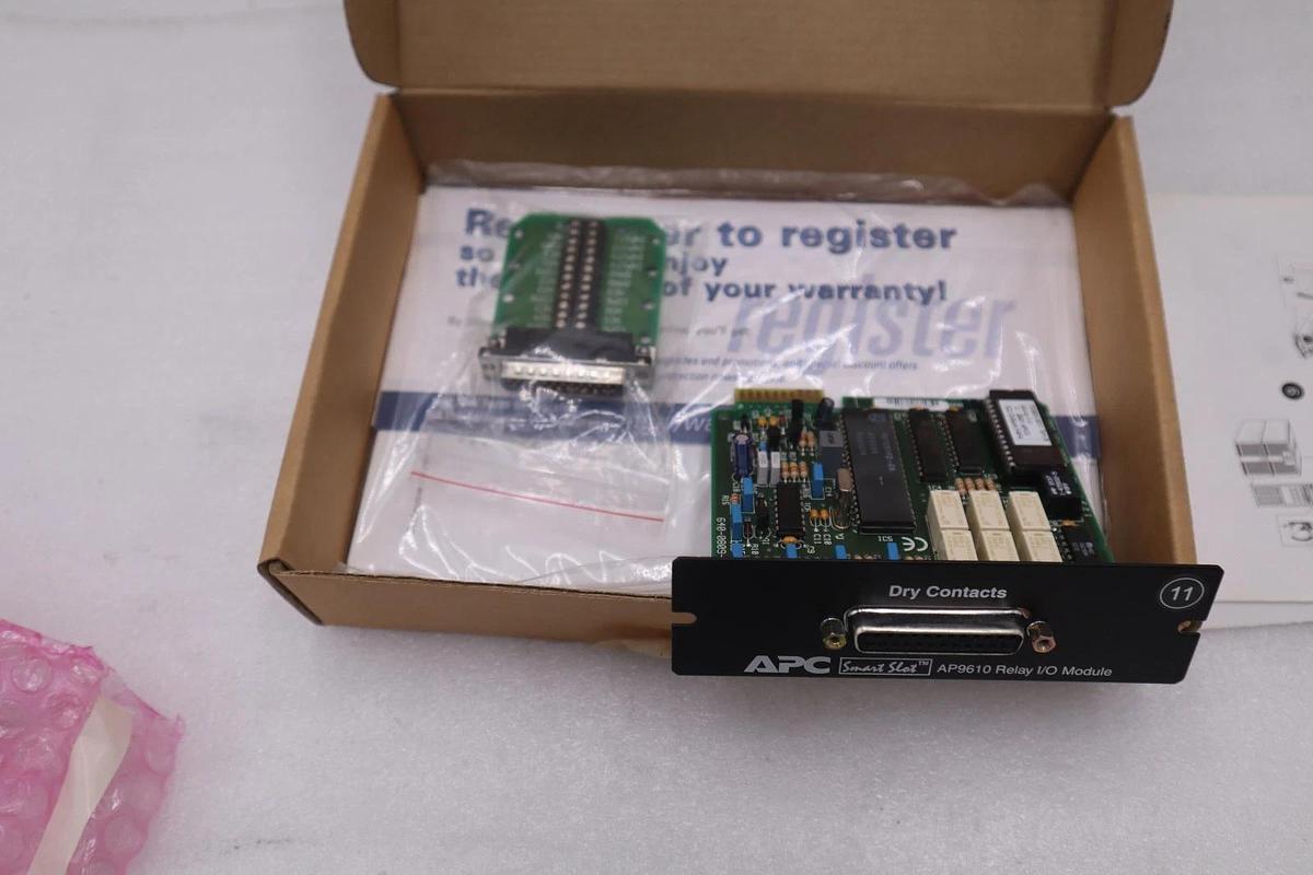 NEW OPEN BOX APC AP9610 I/O RELAY MODULE STOCK 2182A